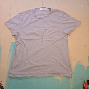 Orlebar Brown XL Pocket Tee Light Blue Slub Cotton‎ Classic Fit Portugal Modern